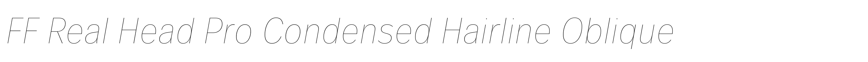 FF Real Head Pro Condensed Hairline Oblique